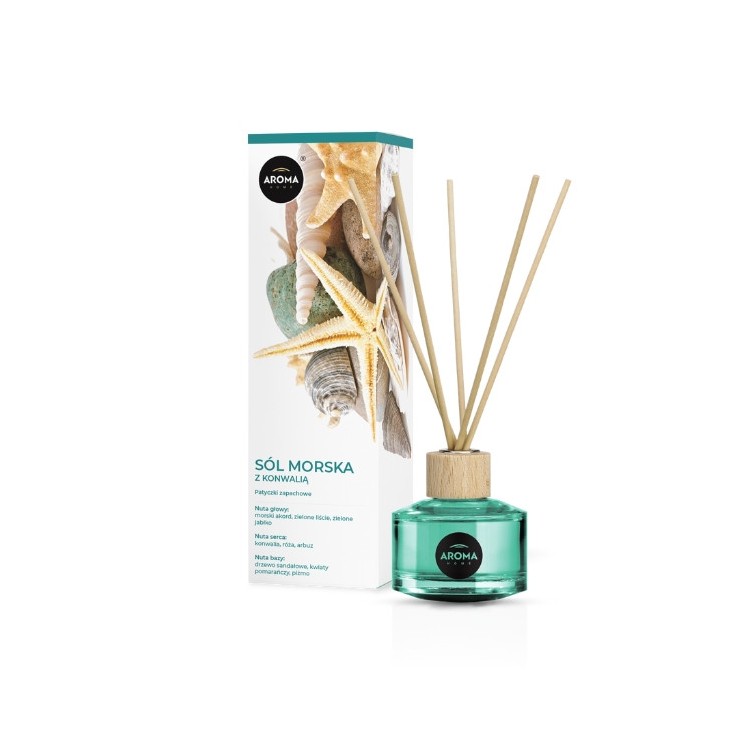 Aroma Home Zeezout met Lelietje-van-dalen geurstokjes 50 ml