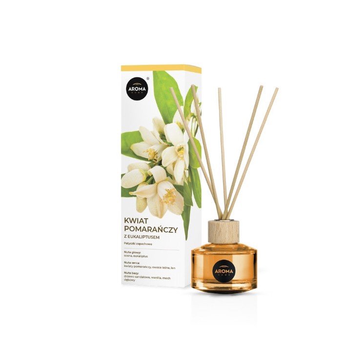 Aroma Home Oranjebloesem met Eucalyptus geurstokjes 50 ml