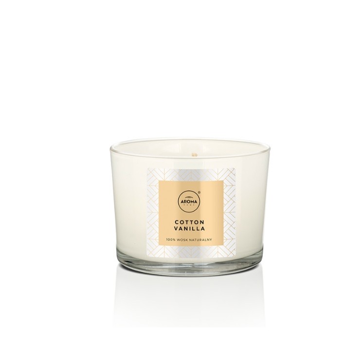 Aroma Home Elegance Series Cotton Vanilla scented candle 115 g