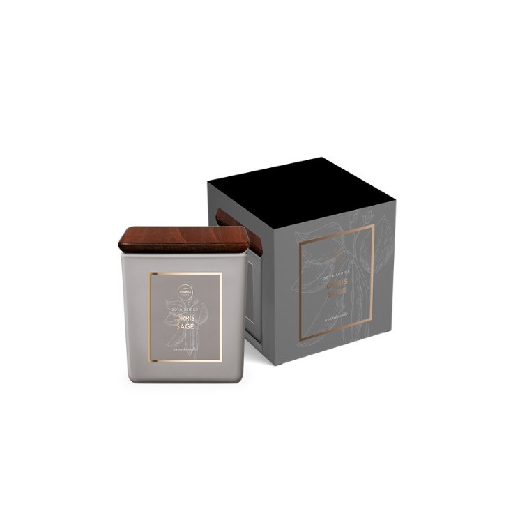 Соєва свічка Aroma Home Square Iris & Sage 115 г