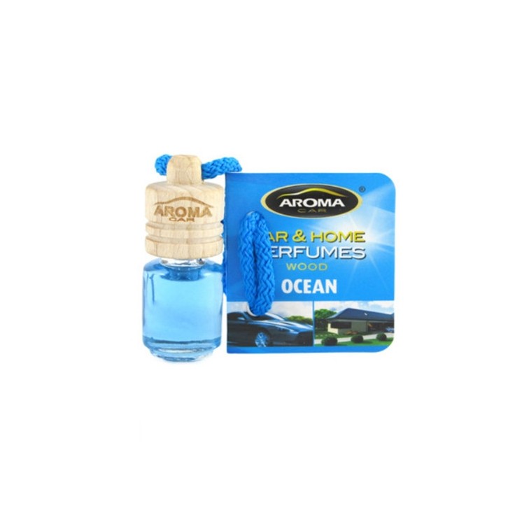 Aroma Car Wood Mini Auto luchtverfrisser Ocean 4 ml