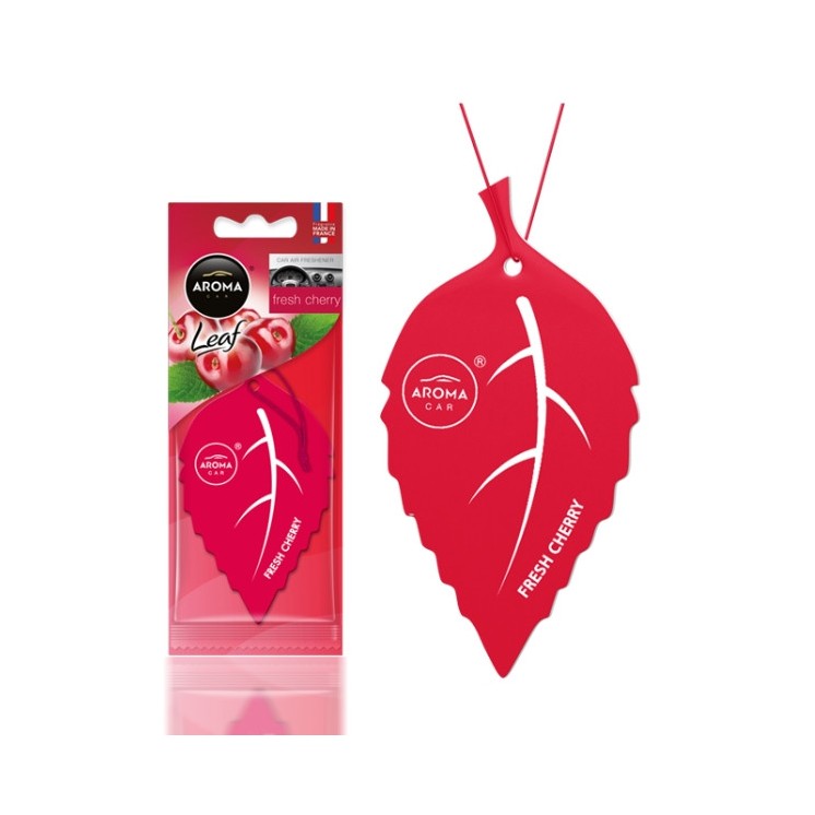 Aroma Car Leaf Fresh Cherry autogeurhanger, 1 stuk