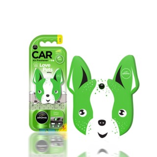 Підвіска з запахом автомобіля Aroma Car Dog Fancy Green , 1 шт