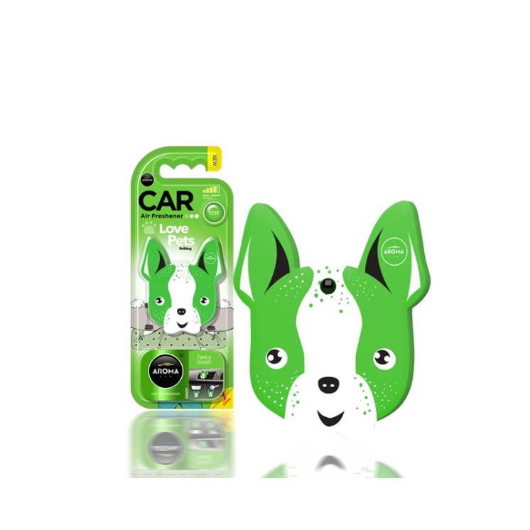 Aroma Car Dog Fancy Green autogeurhanger, 1 stuk