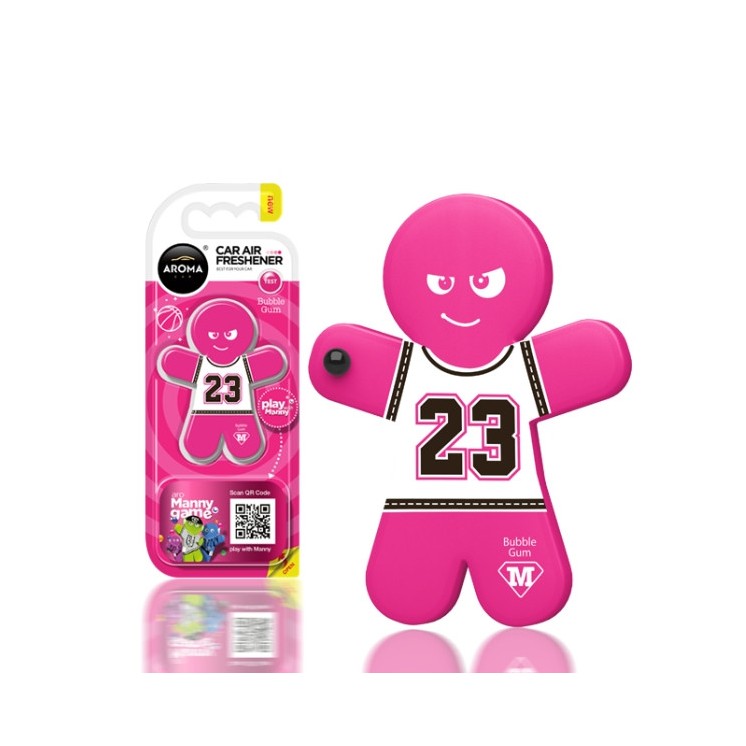 Aroma Car Manny Bubble Gum autogeurhanger, 1 stuk