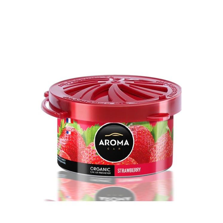 Aroma Car Organic Autoluchtverfrisser Strawberry 40 gr