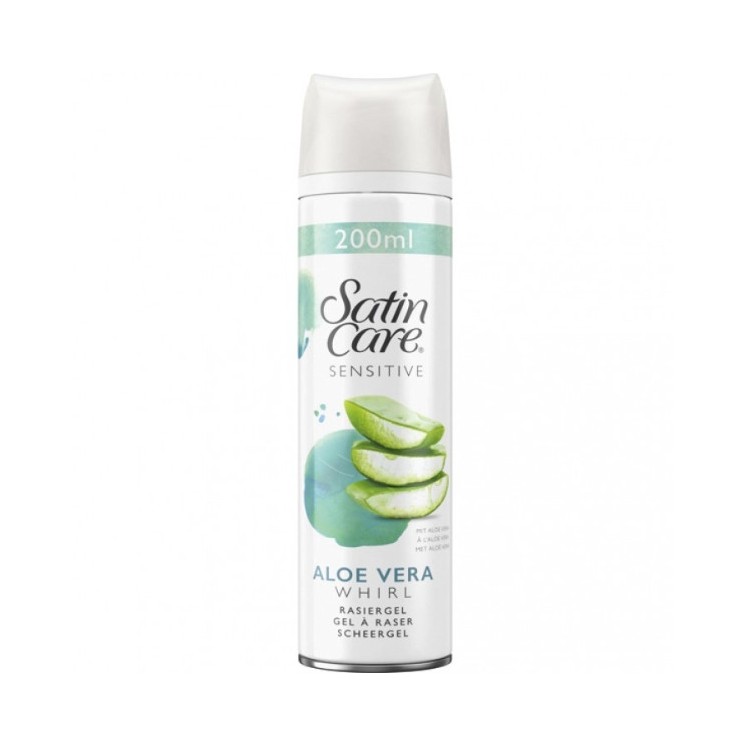 Гель для гоління Gillette Woman Satin Care Sensitive Aloe Vera 200 мл