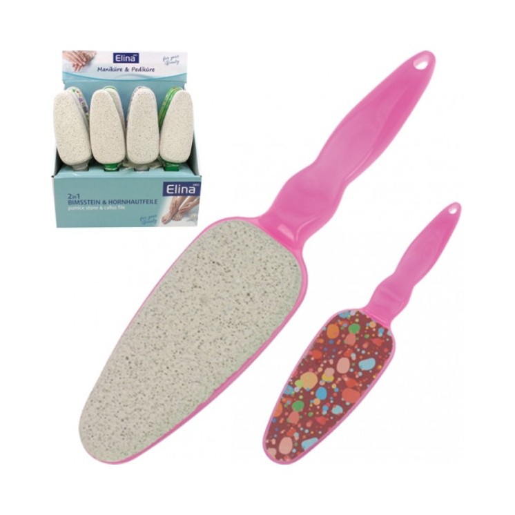 Pumice stone with file 2in1 1 piece