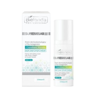 Bielenda Professional SUPREMELAB дермостимулюючий крем для обличчя з Fito -колагеном і факторами росту 50 мл