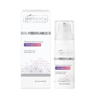 Bielenda Professional SUPREMELAB актив Нічний крем для обличчя з 0,1 1% ретиналю 50 мл