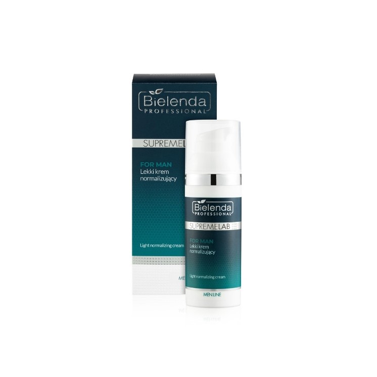 Bielenda Professional SUPREMELAB Men Line легкий нормалізуючий крем для обличчя 50 мл