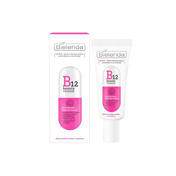 Вітамінний крем для обличчя Bielenda B12 Beauty 50 мл