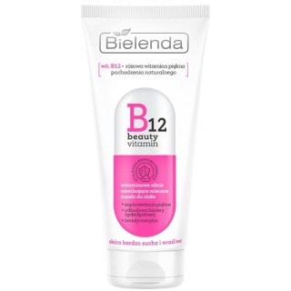 Bielenda B12 Beauty Vitamin Vitamin, молочний Сильно зволожуюче масло для тіла 200 мл