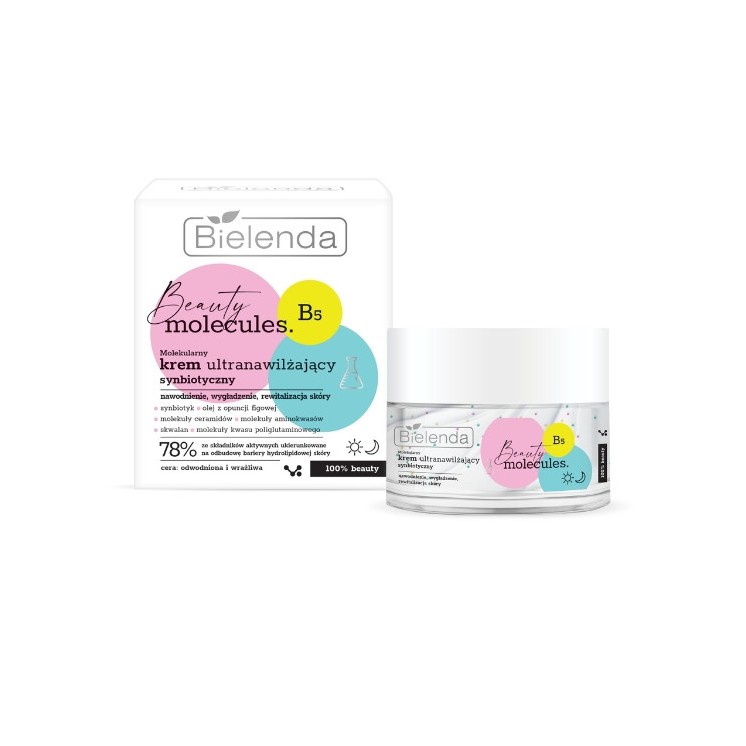 Bielenda Beauty Molecules молекулярний, синбіотичний ультразволожуючий крем для обличчя 50 мл