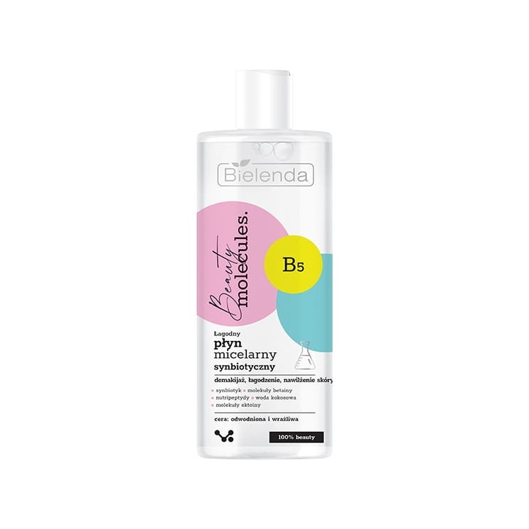 Bielenda Beauty Molecules mild Micellaire vloeistof voor het gezicht synbiotisch 500 ml