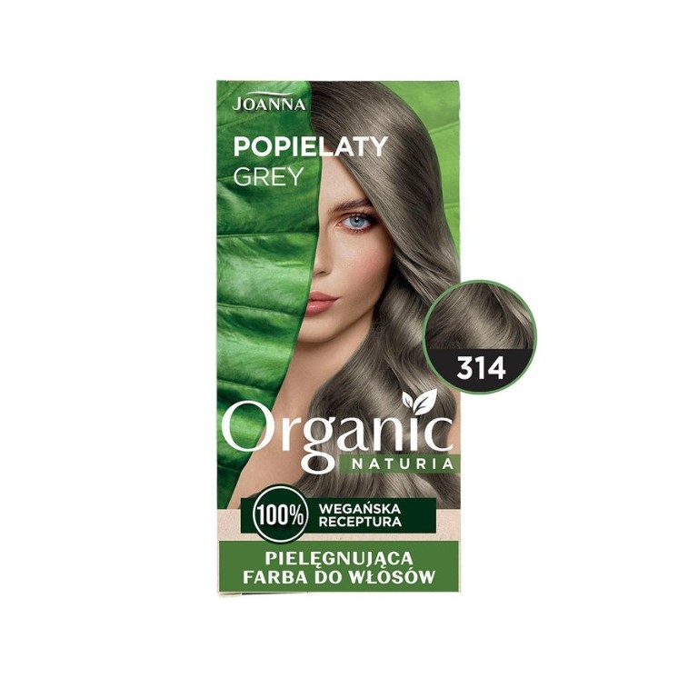 Joanna Naturia Organic веганська фарба для волосся /314/ Попел