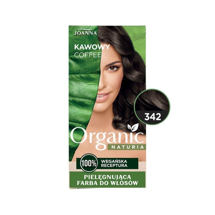 Joanna Naturia Organic Vegan Farba do włosów /342/ Kawowy
