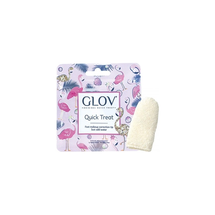 Glov Quick Treat Make-up verwijderhandschoen Ivory 1 stuk