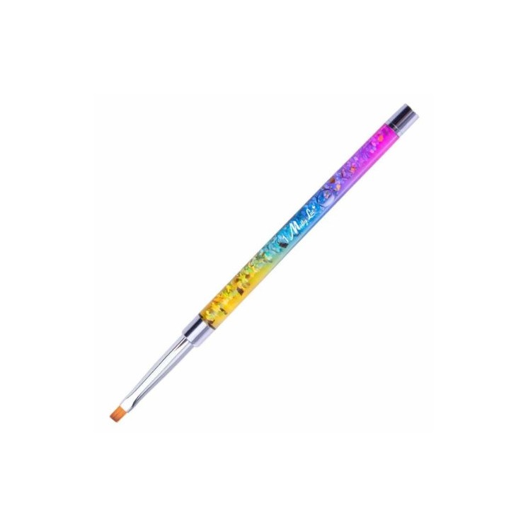 Кисть для гелю MollyLac овальна /2/ Rainbow 1 шт
