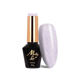 MollyLac /712/ Hybride nagellak met sweatereffect Lilac 10 g