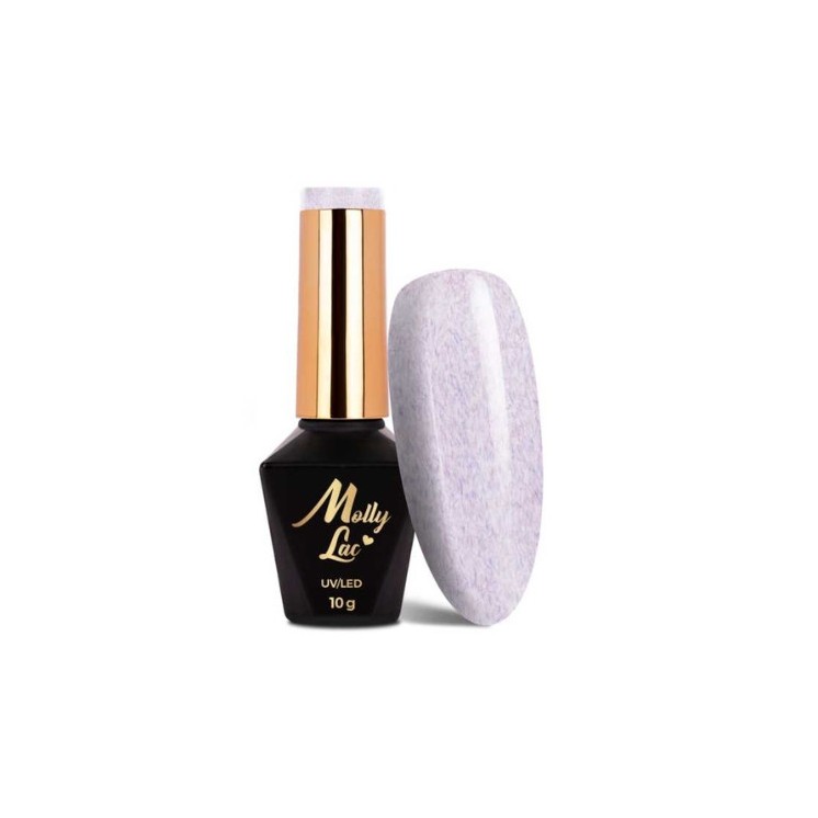 MollyLac /712/ Hybride nagellak met sweatereffect Lilac 10 g