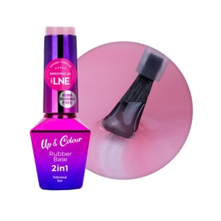 MollyLac Rubber Base 2in1 Up& Colour Candy Blush rubberen basis 10 g