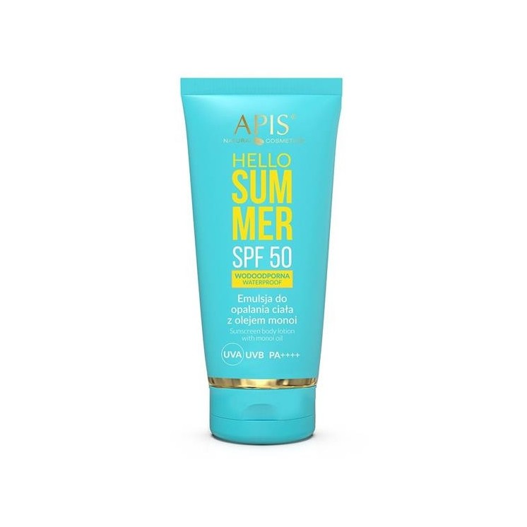 Apis Hello Summer SPF50 Body tanning emulsion with Monoi oil 200 ml