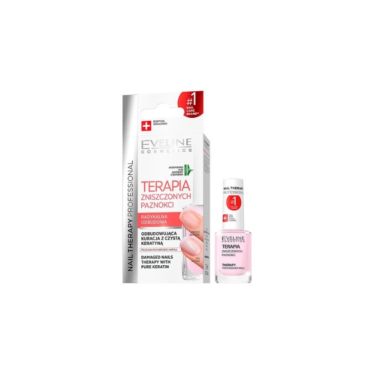 Eveline Professional Nail Therapy Therapie van beschadigde nagels Nagelconditioner 12 ml