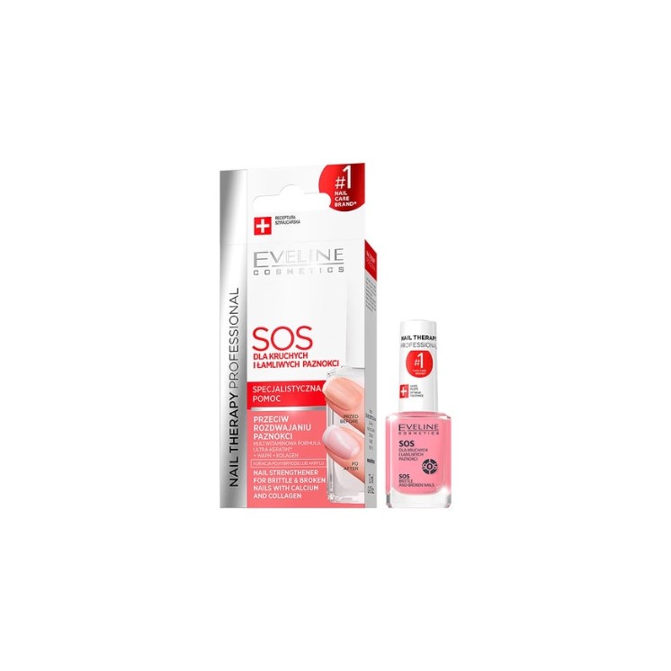Eveline Professional Nail Therapy SOS зміцнюючий кондиціонер для нігтів 12 мл