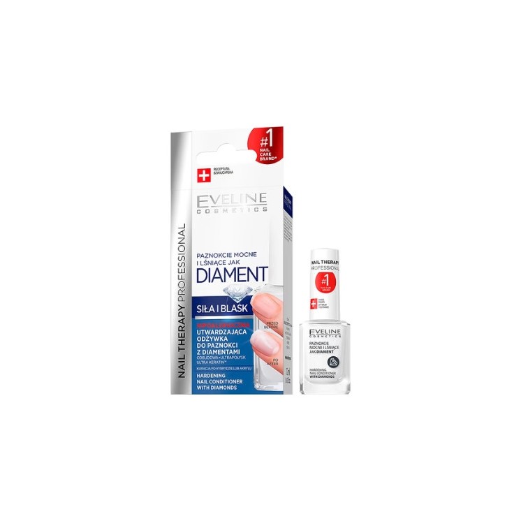 Eveline Professional Nail Therapy зміцнюючий кондиціонер для нігтів Diament 12 мл