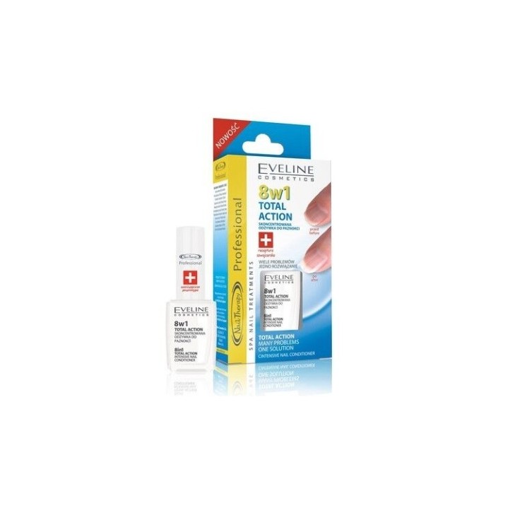 Eveline Professional Nail Therapy Total Action 8in1 Кондиціонер для нігтів 12 мл
