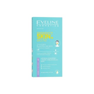 Eveline Perfect Skin Acne oczyszczające Plastry na nos Węgiel aktywny 4 sztuki