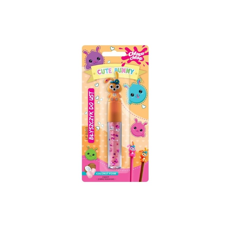 Chlapu Chlap Cute Bunny Lipgloss Kokosschuim 7 ml