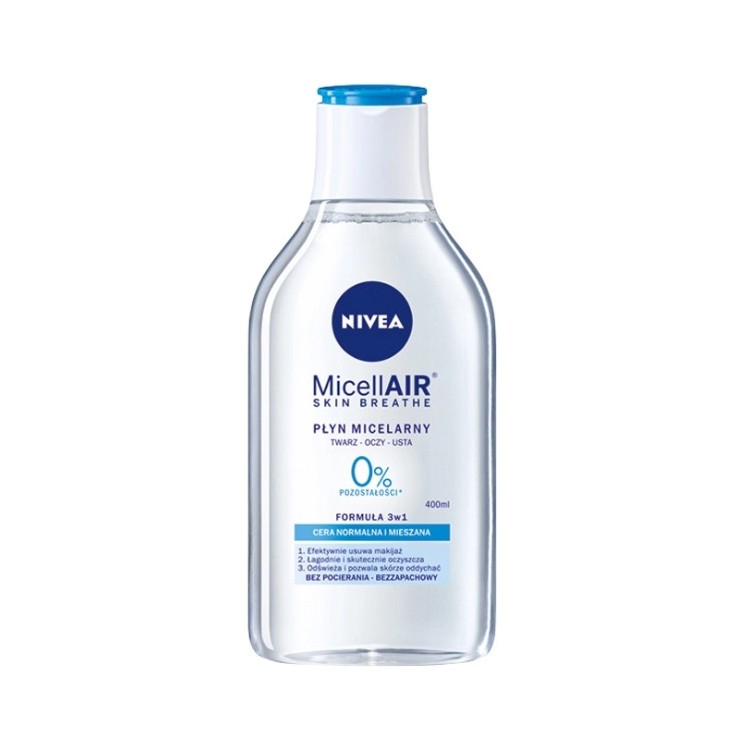 Nivea MicellAIR Міцелярний флюїд для обличчя для нормальної та комбінованої шкіри 400 мл