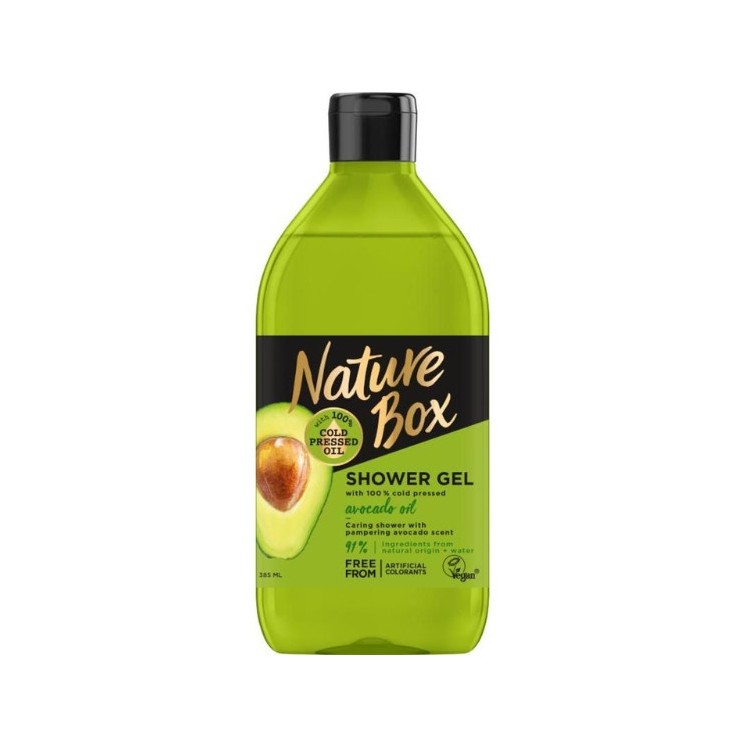 Nature Box Гель для душу з олією авокадо 385 мл