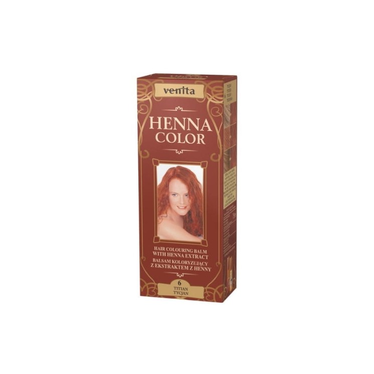 Venita Henna Color Coloring balm with henna extract /6/ Titian 75 ml