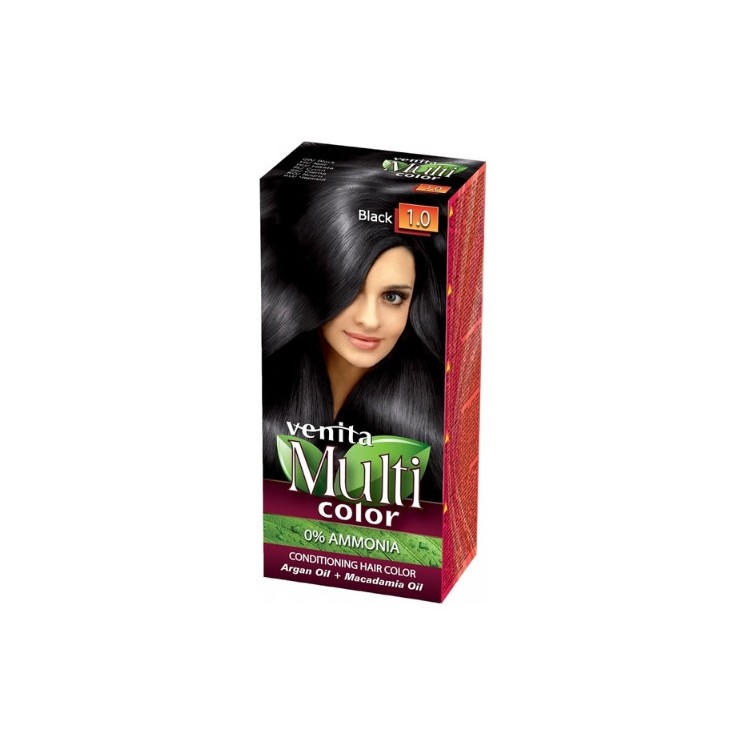 Venita Multi Color Haarverf /1.0/ Zwart 50 ml