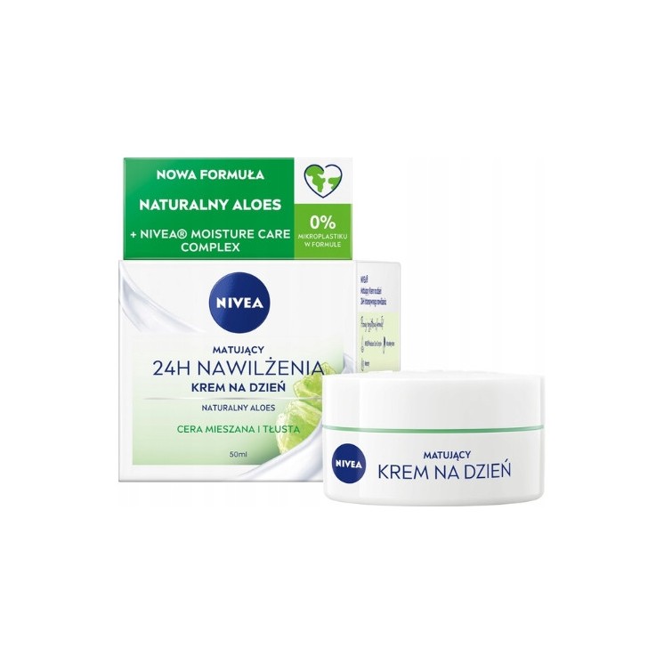 Nivea 24H зволожуючий матуючий денний крем для обличчя для комбінованої та жирної шкіри 50 мл