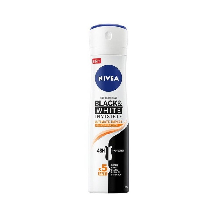 Nivea Black & White Ultimate Impact Spraydeodorant 150 ml
