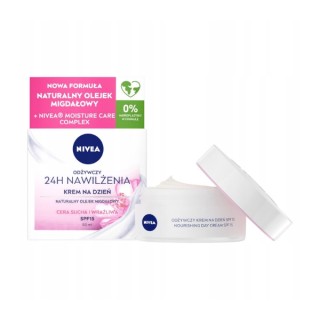Крем для обличчя Nivea 24H Moisturizing Day для сухої та чутливої шкіри 50 мл