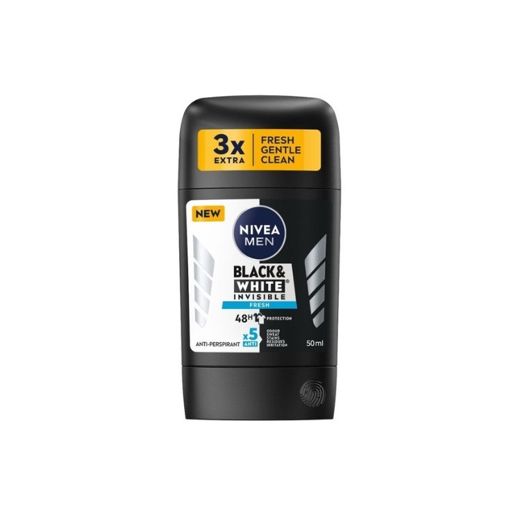 Nivea Men Black & White Invisible Fresh Antiperspirant Stick 50 ml