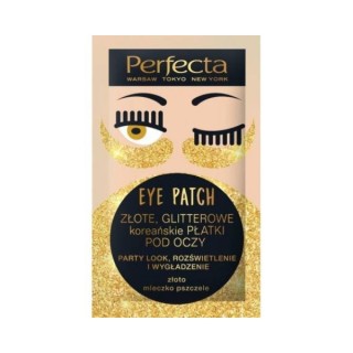 Dax Perfecta Eye Patch glitter Ooglapjes Goud 2 stuks
