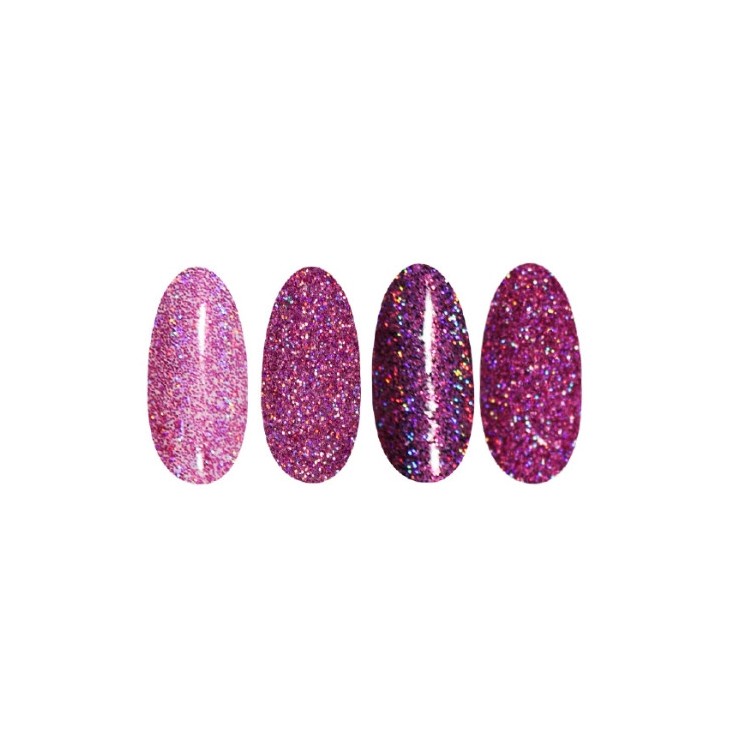 Ronney Holo Effect nagelpoeder /22/ Roze en blauw