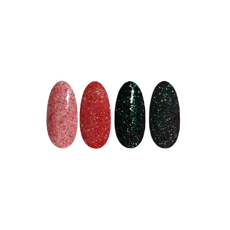 Ronney Glitter nagelpoeder /30/ Rood