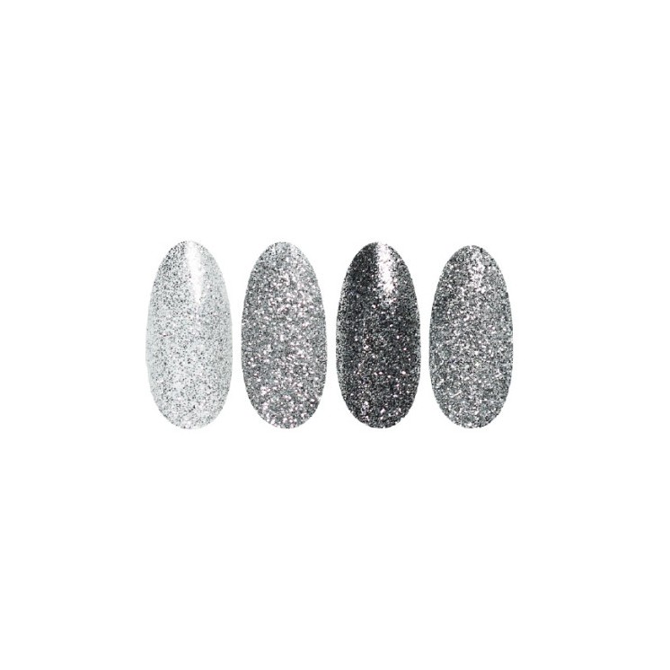 Ronney Glitter nagelpoeder /37/ Zilver