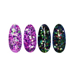 Ronney Glitter nagelpoeder /46/ Paarse folie