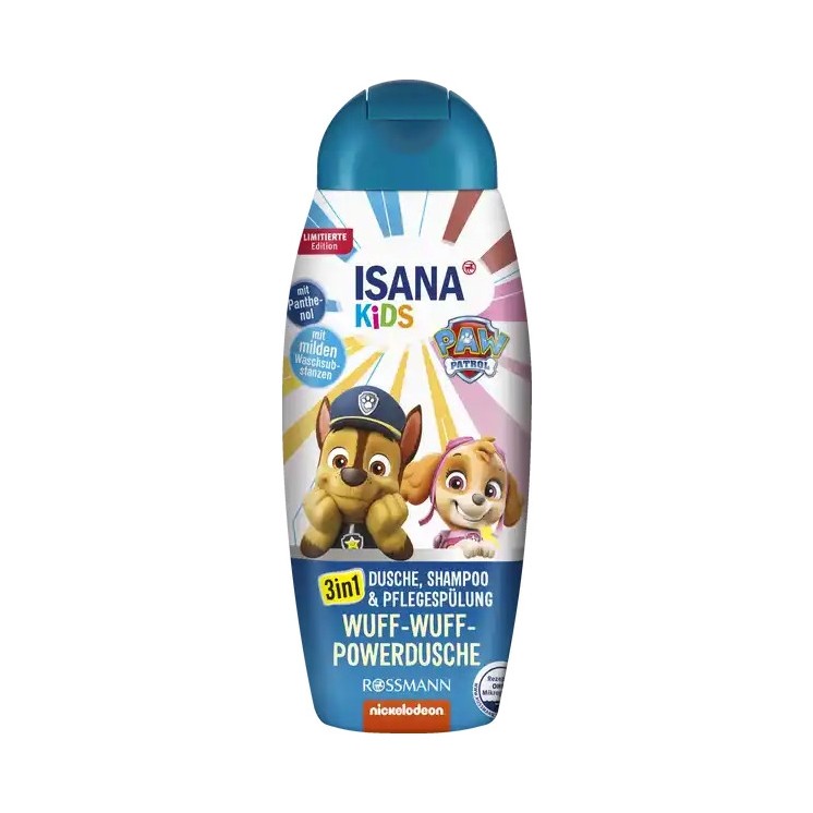 Isana Kids 3in1 Gel, Haarshampoo voor kinderen Paw Patrol 300 ml