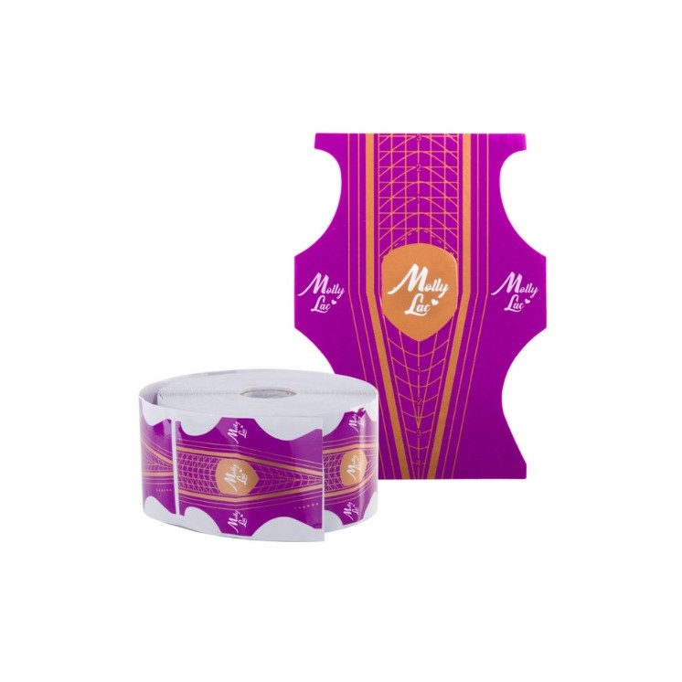 MollyLac Duo dubbelzijdige nagelvormsjablonen 500 stuks