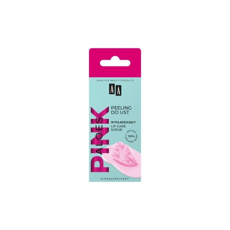 AA Aloe Pink розгладжуючий Peeling для губ 10 г