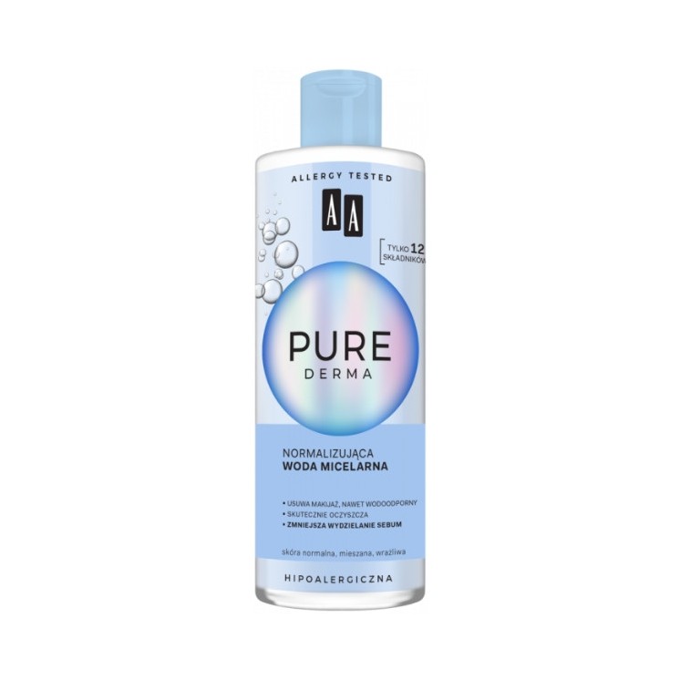 AA Pure Derma Normaliserend Micellair Water voor het Gezicht 400 ml